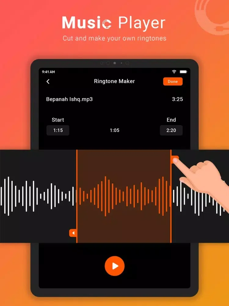 Music Player - Ringtone Maker iPad 应用截图