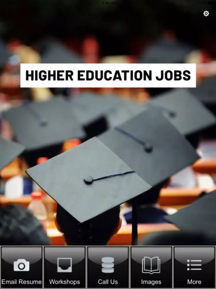 Tangkapan layar Higher Education Jobs iPad 