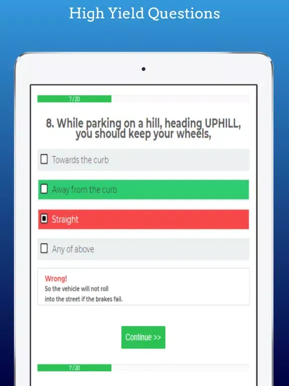KS DMV PRACTICE DRIVING TESTS iPad 应用截图