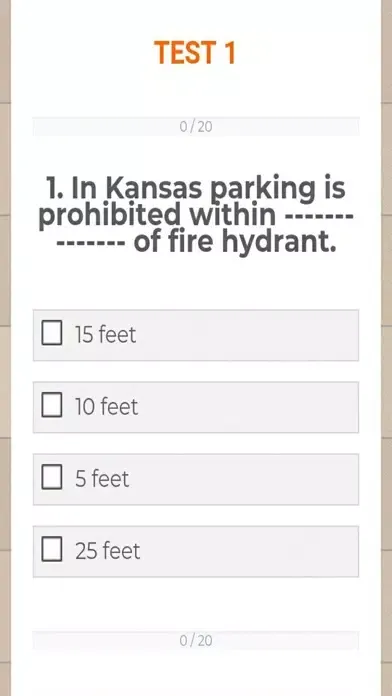 KS DMV PRACTICE DRIVING TESTS应用截图