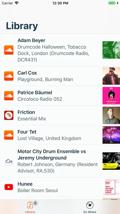 DJ Mixes, Sets and Podcasts Screenshots