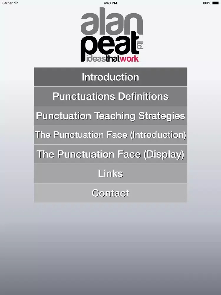 The Alan Peat Pocket Punctuation App iPad  স্ক্রিনশট