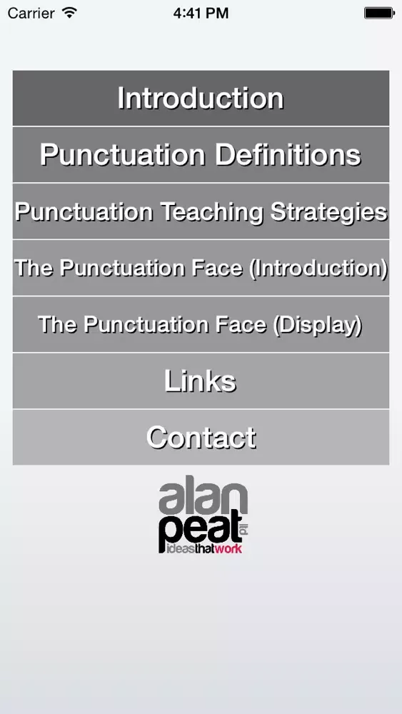 The Alan Peat Pocket Punctuation App স্ক্রিনশট