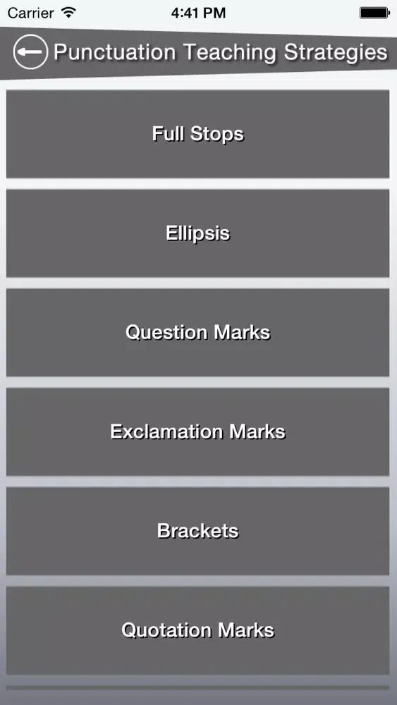 The Alan Peat Pocket Punctuation App স্ক্রিনশট