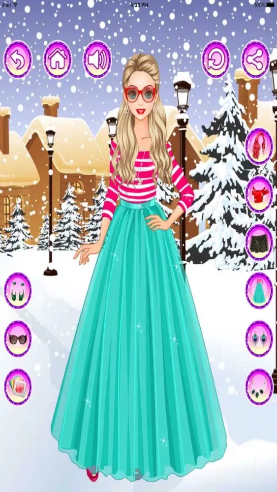 Capturas de pantalla de Winter Girls Dress up ,Makeup, Makeover