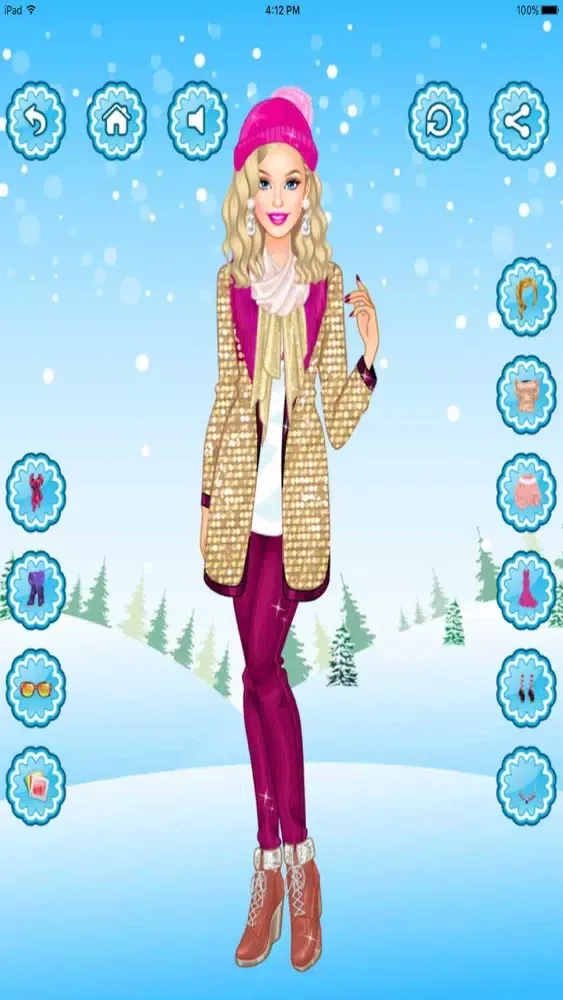 Capturas de pantalla de Winter Girls Dress up ,Makeup, Makeover