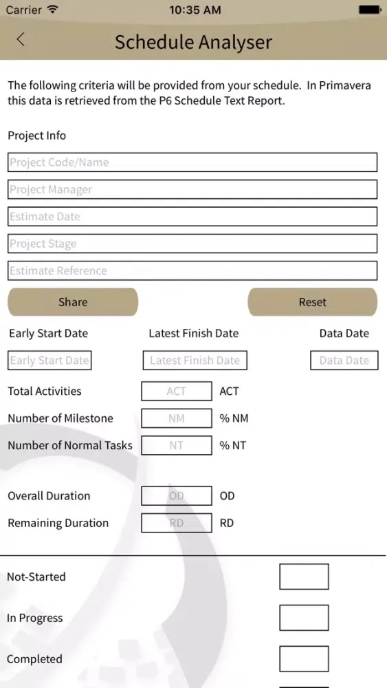 Project Analytics App スクリーンショット