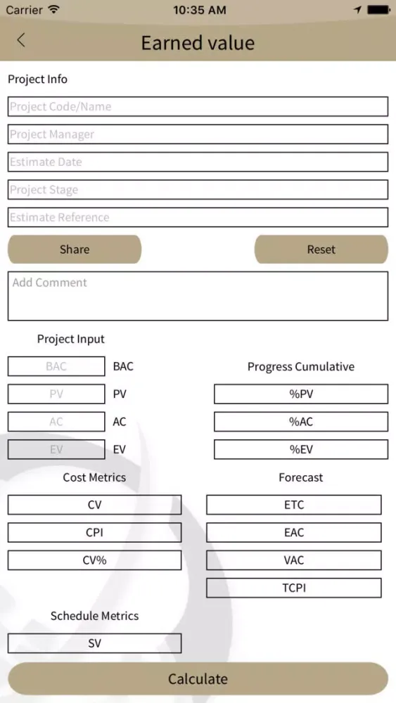 Project Analytics App スクリーンショット