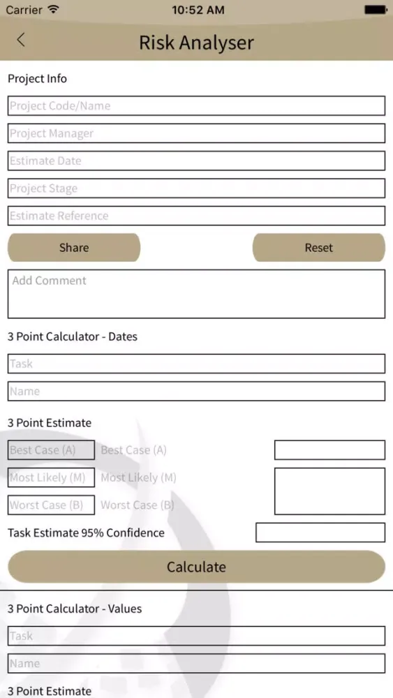 Project Analytics App スクリーンショット