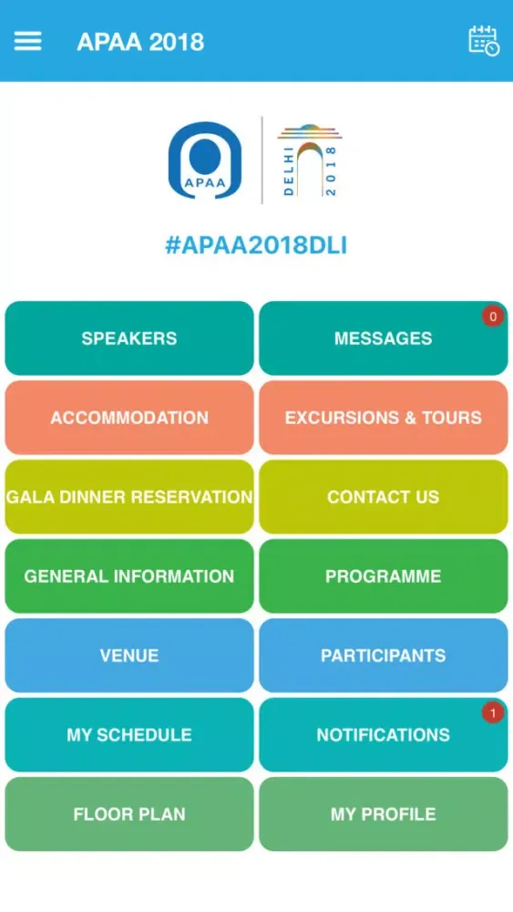 Ảnh chụp màn hình của APAA 2018