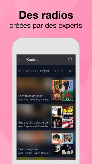 Скриншоты musicMe pour bibliothèques
