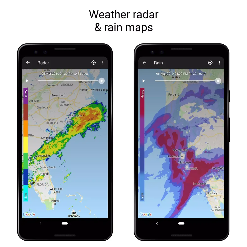 Captures d'écran de Weather Live