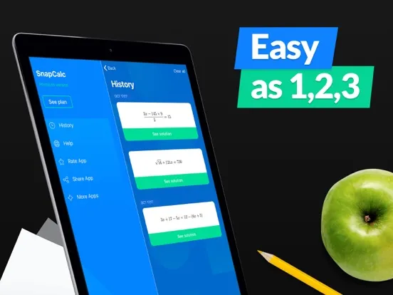 SnapCalc - Math Problem Solver iPad 應用截圖