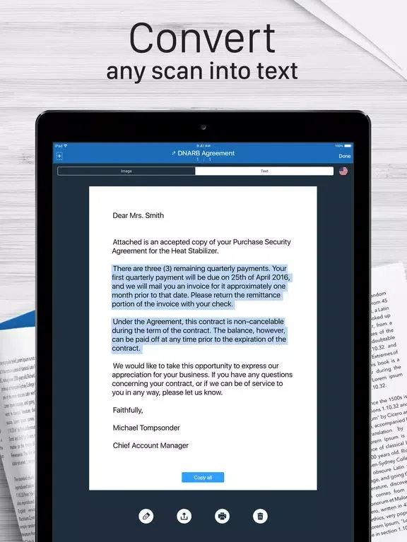 Scanner for Me + OCR iPad  स्क्रीनशॉट