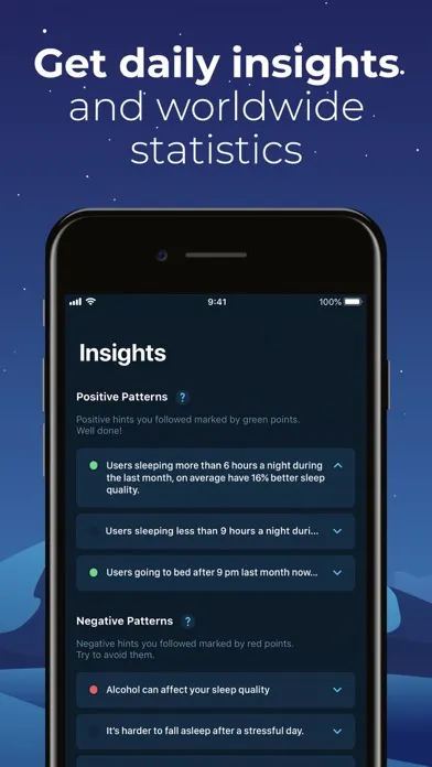 Captures d'écran de Sleepzy - Sleep Cycle Tracker