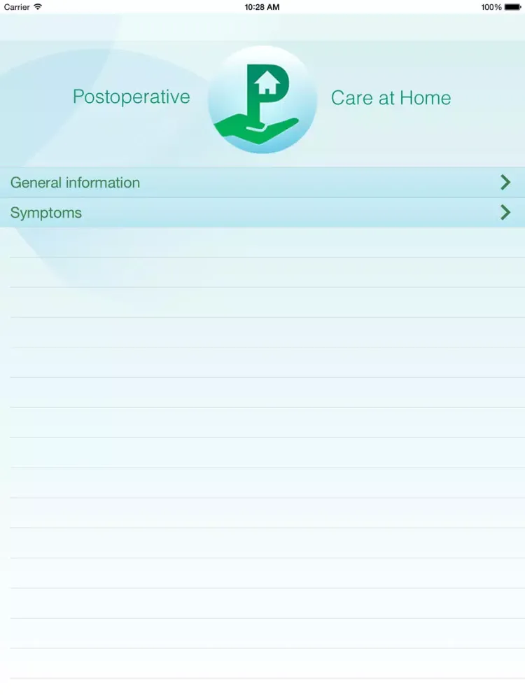 PostOp Care iPad 应用截图