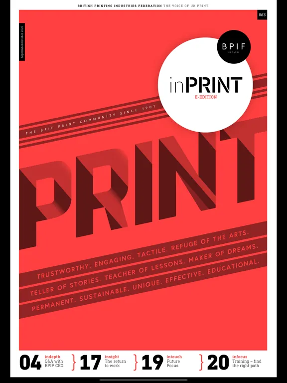 inPRINT Magazine iPad 应用截图
