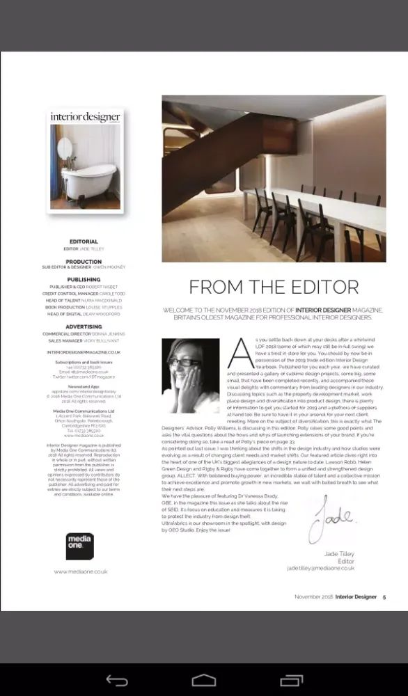 Interior Designer Magazine Screenshots