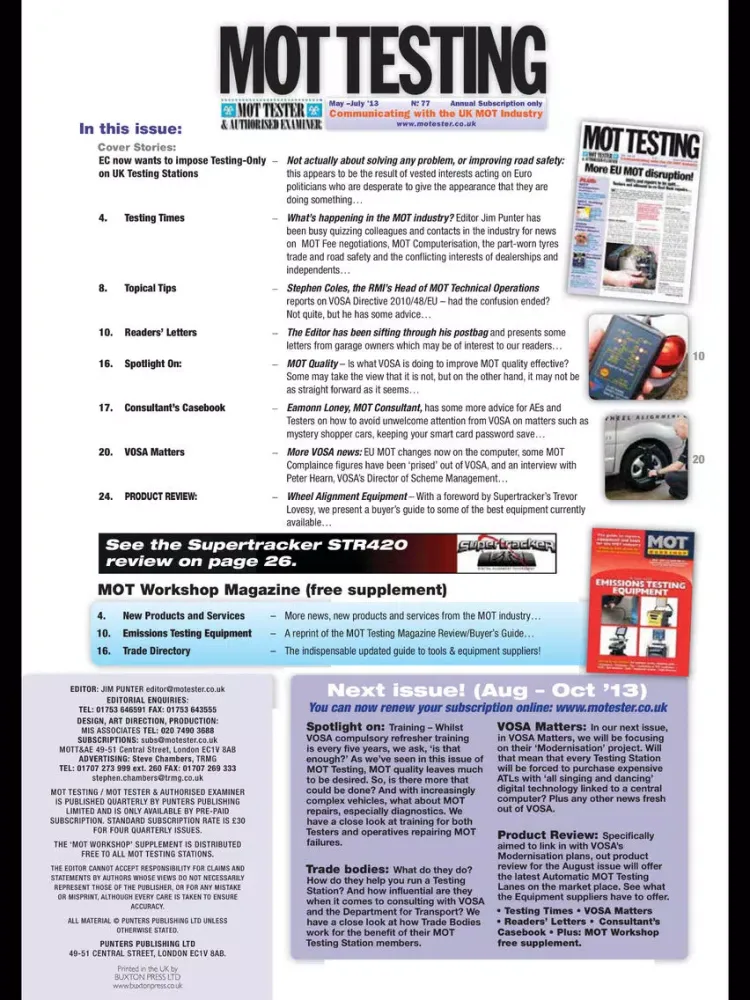 MOT Tester iPad 應用截圖