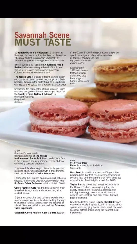 Captures d'écran de Savannah Visitor Guide