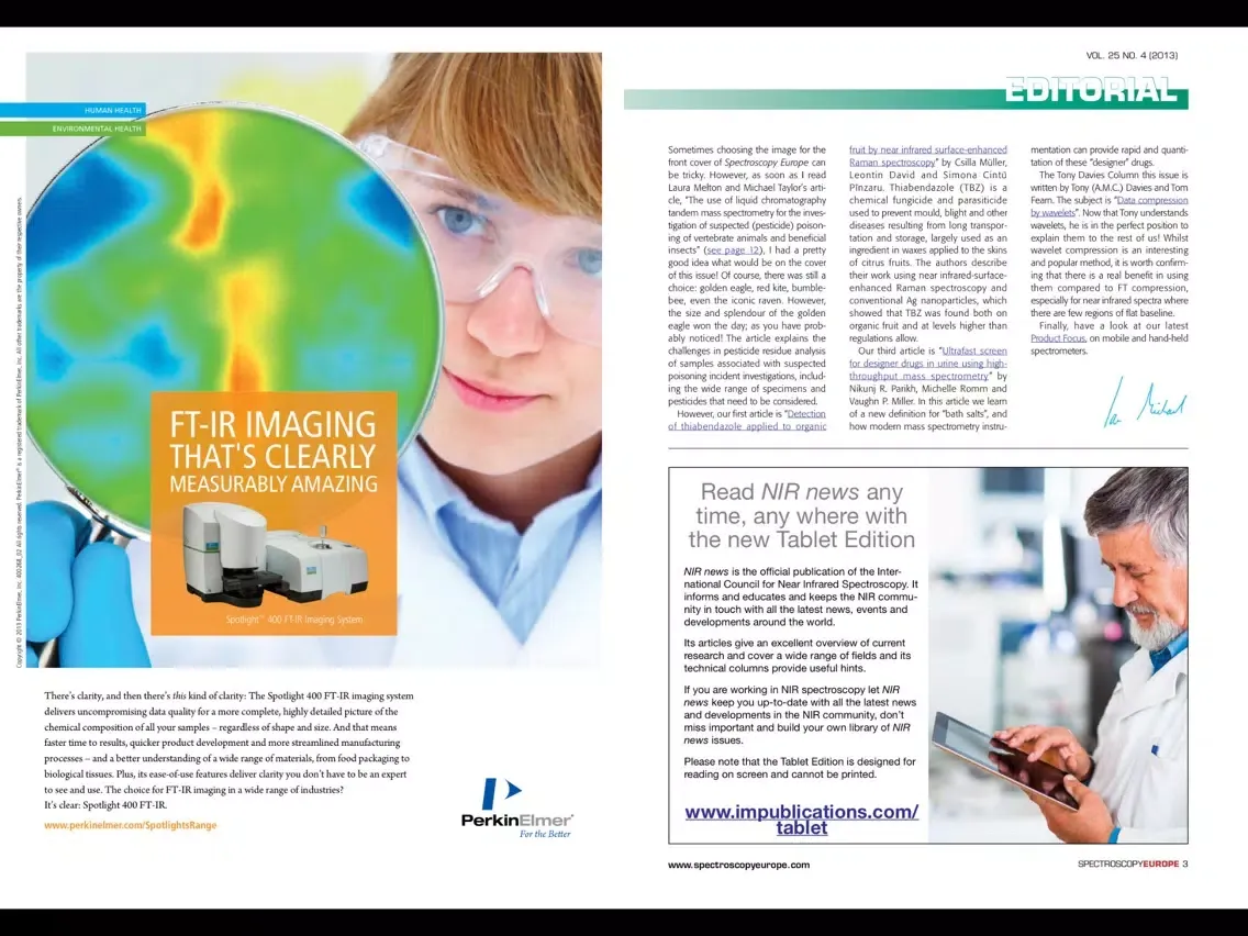 Скриншоты Spectroscopy Europe iPad 