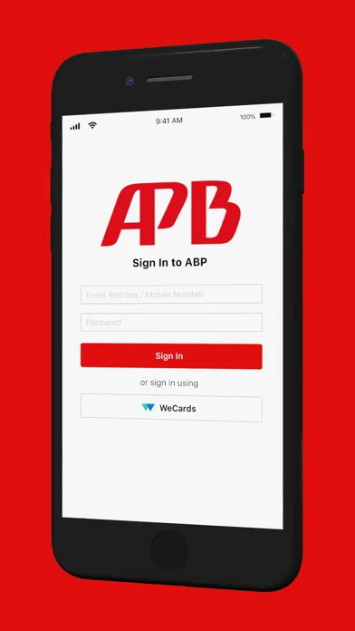 Capturas de tela do APB App