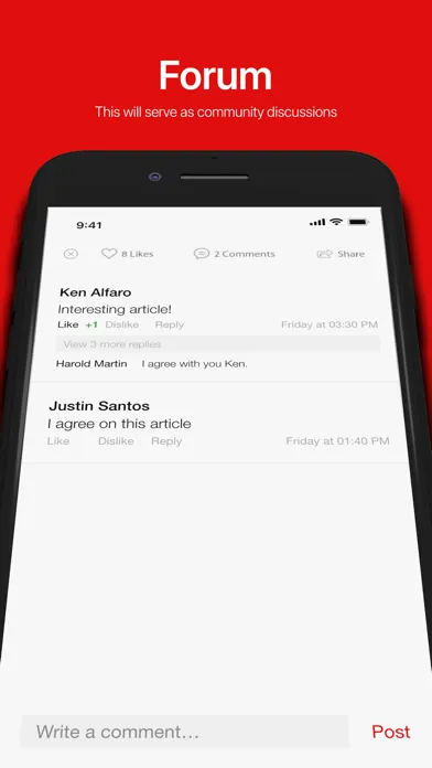 Capturas de tela do APB App