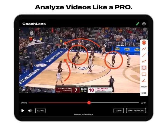 CoachLens: Video Coaching App iPad  Screenshots