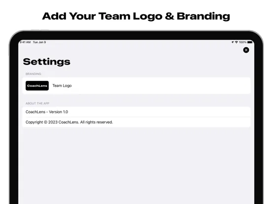 CoachLens: Video Coaching App iPad  Screenshots
