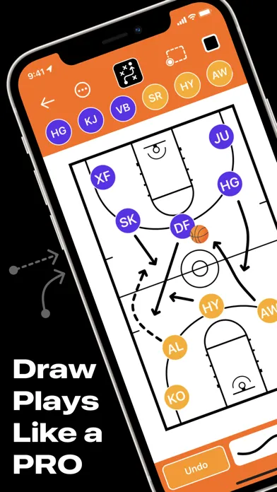 Capturas de tela do PlayBook - Coach Tactic Board