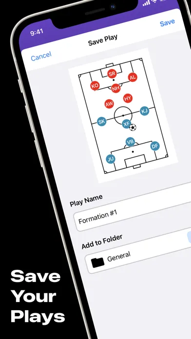 Capturas de tela do PlayBook - Coach Tactic Board