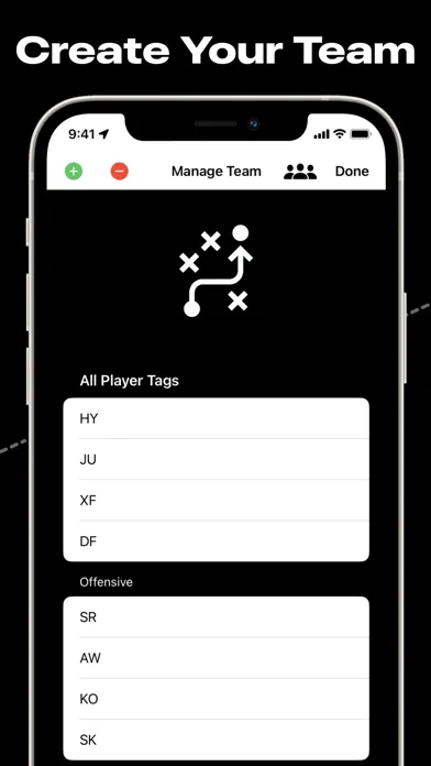Capturas de tela do PlayBook - Coach Tactic Board