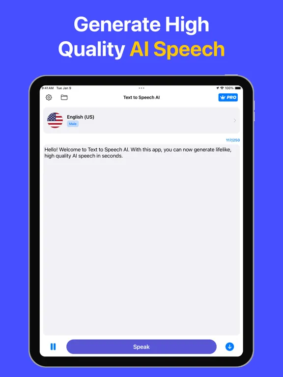 صور Text to Speech AI - Voice Over iPad 