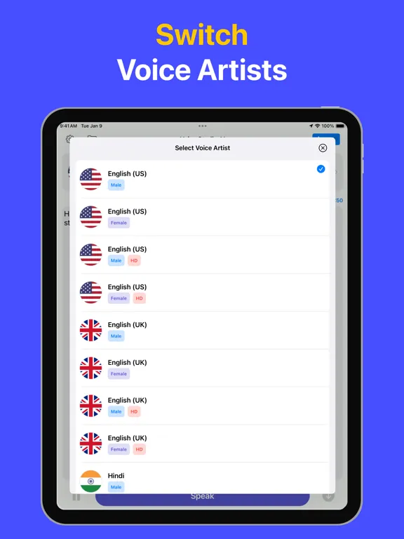 صور Text to Speech AI - Voice Over iPad 
