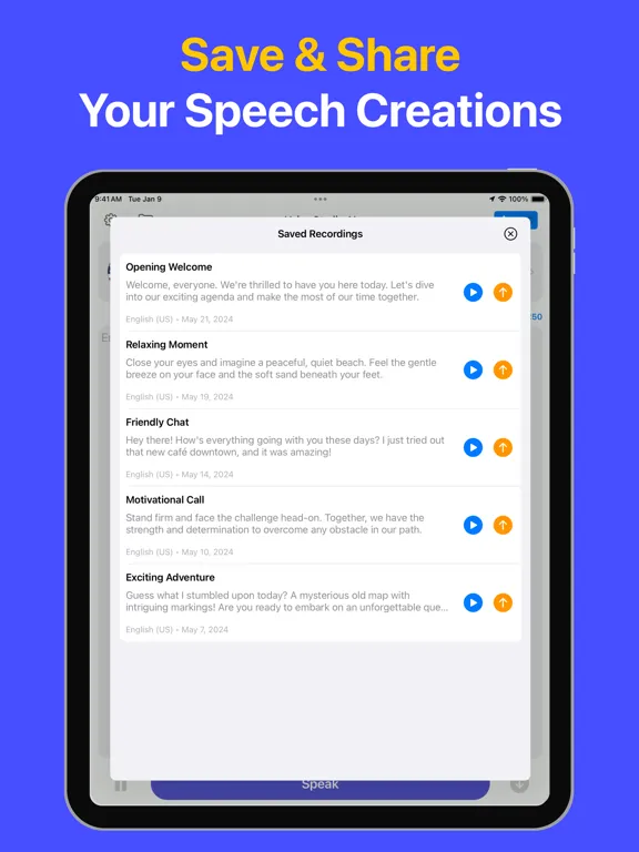 صور Text to Speech AI - Voice Over iPad 