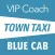 VIP Coach Town Taxi Blue Cab