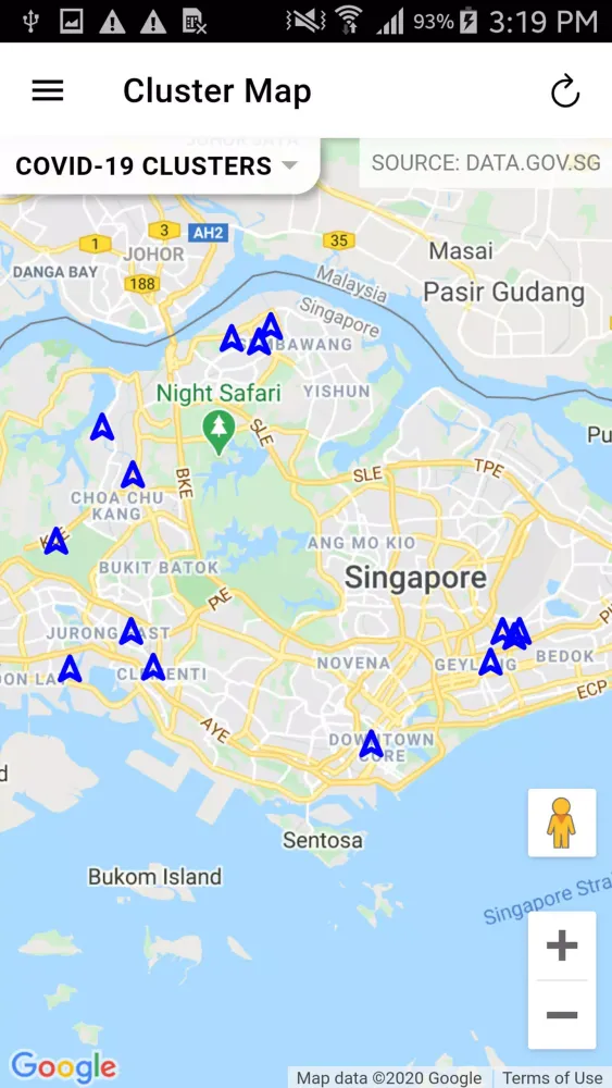 APD SG Outbreak Watch Screenshots