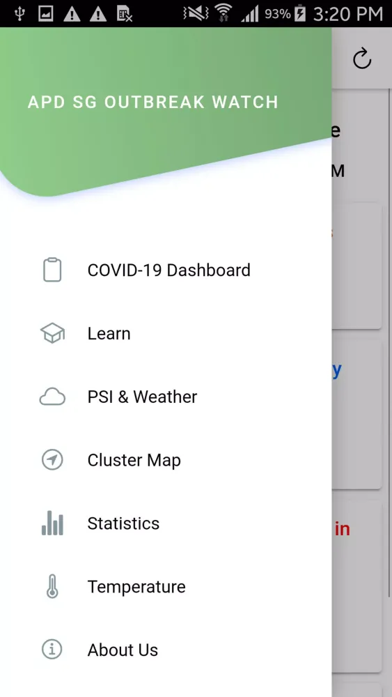 APD SG Outbreak Watch Screenshots