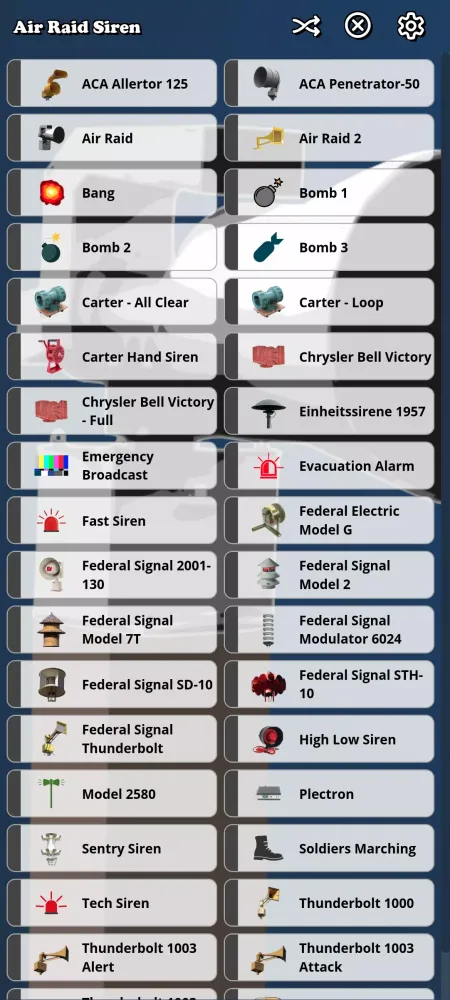 Air Raid Siren Soundboard Screenshots