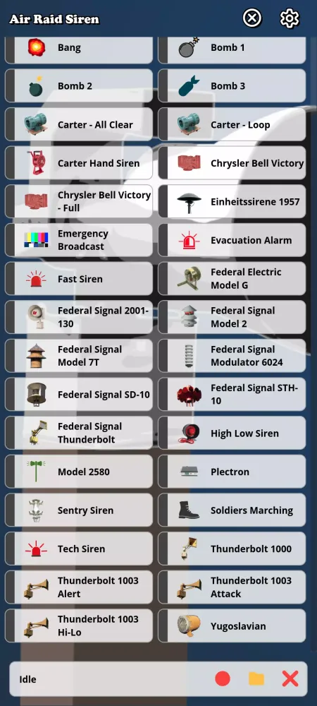 Air Raid Siren Soundboard Screenshots