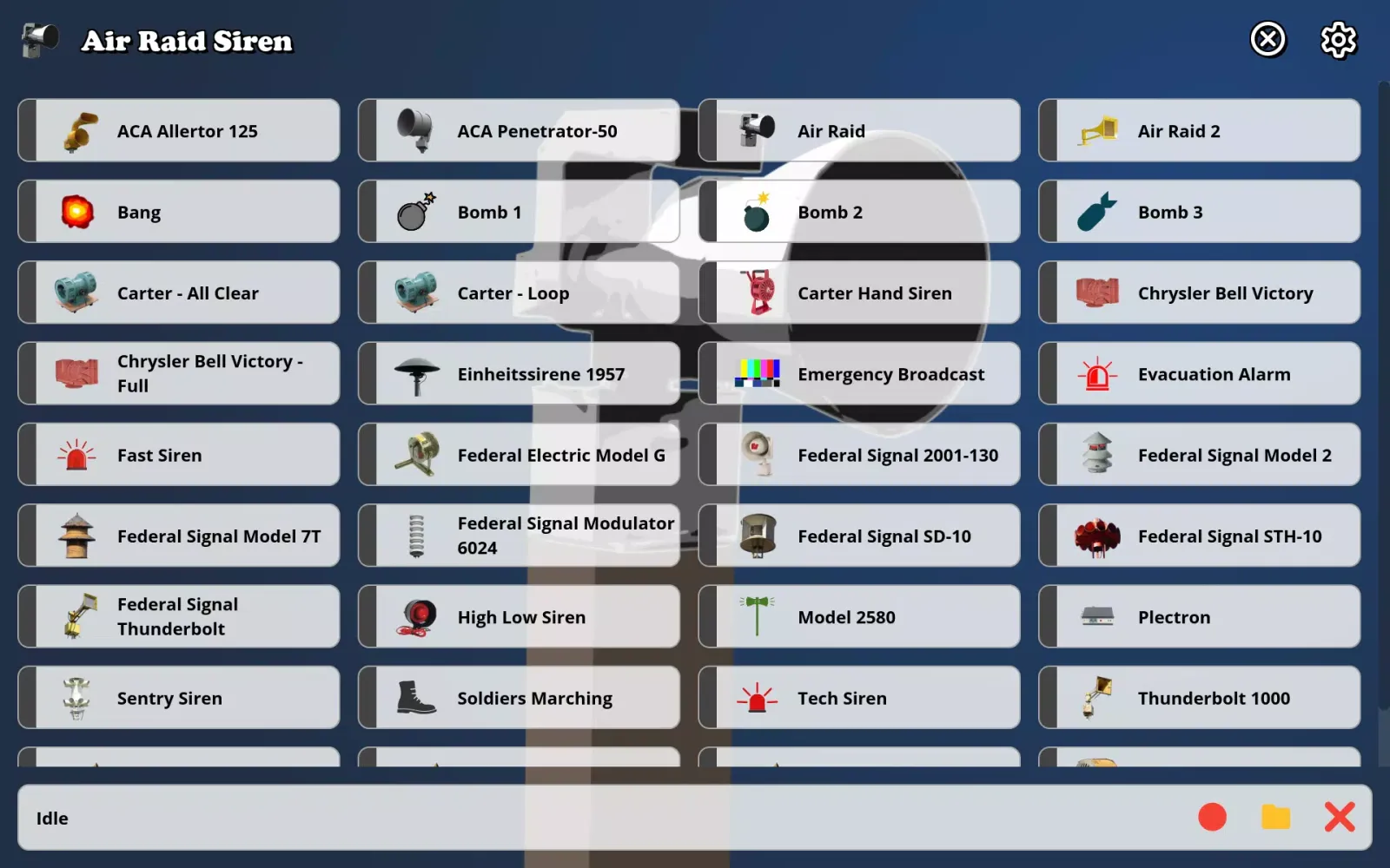 Air Raid Siren Soundboard Screenshots