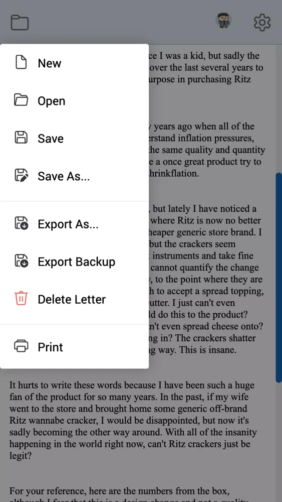 EZ Letter Maker Screenshots
