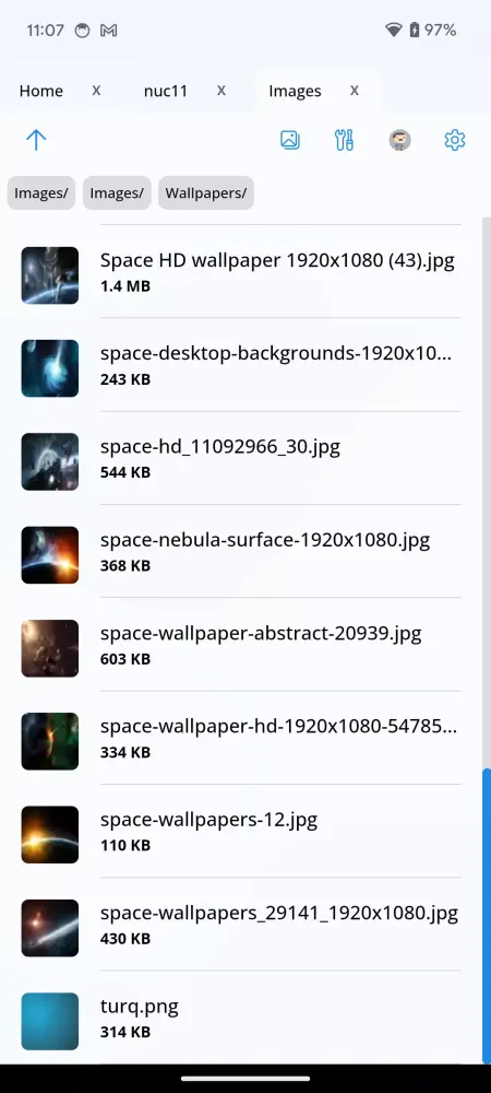 Screenshot di Network Browser