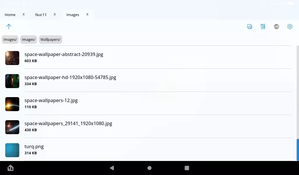 Screenshot di Network Browser