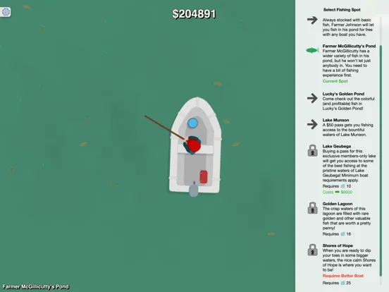 Gone Fishing Game iPad 應用截圖