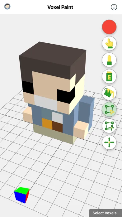 Capturas de pantalla de Voxel Paint (Ape Apps)