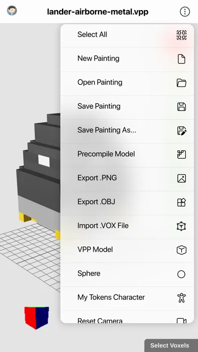 Capturas de pantalla de Voxel Paint (Ape Apps)