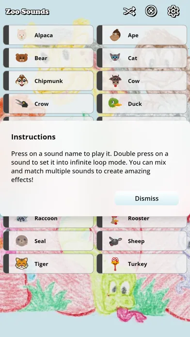 Captures d'écran de Zoo Soundboard