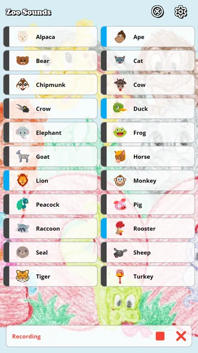 Captures d'écran de Zoo Soundboard