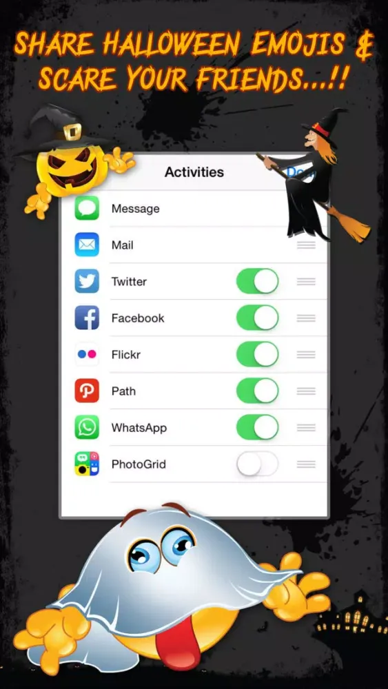 Halloween Emojis - Scary Emoji Icons & Stickers!應用截圖